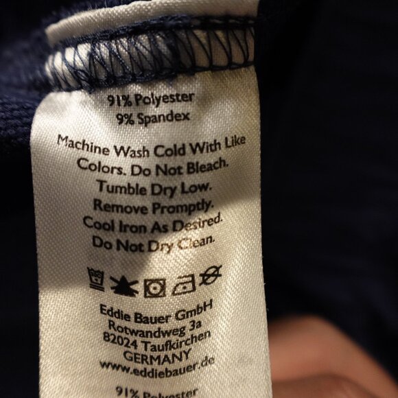 Eddie Bauer ClimaTrail Cargo Crop Pants Women’s 2 Navy Performance Hiking - Picture 12 of 14